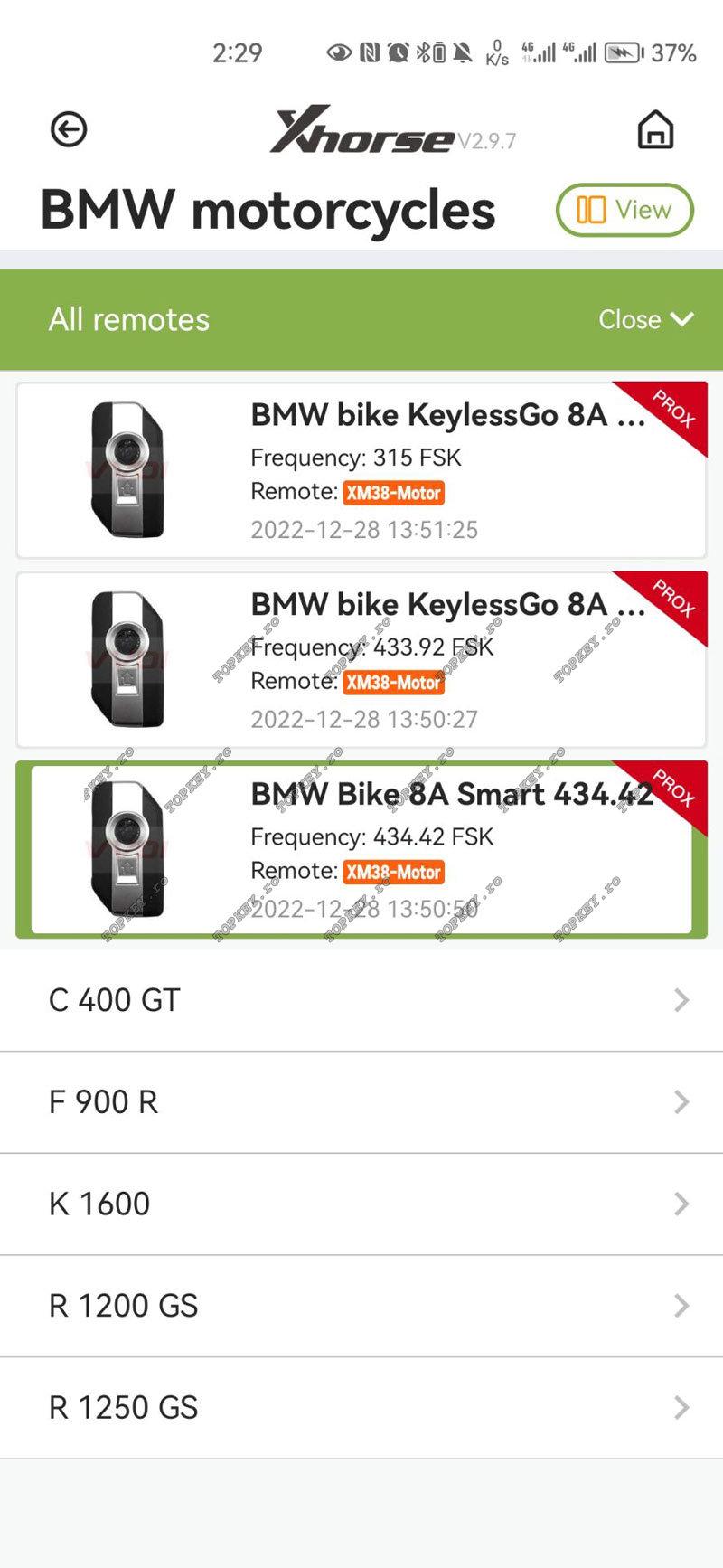 Cheie KeylessGo inteligentă Xhorse pentru motociclete BMW cu 2 butoane de TOPKEY.ro 0 Cheie KeylessGo inteligentă Xhorse pentru motociclete BMW cu 2 butoane de TOPKEY.ro 0