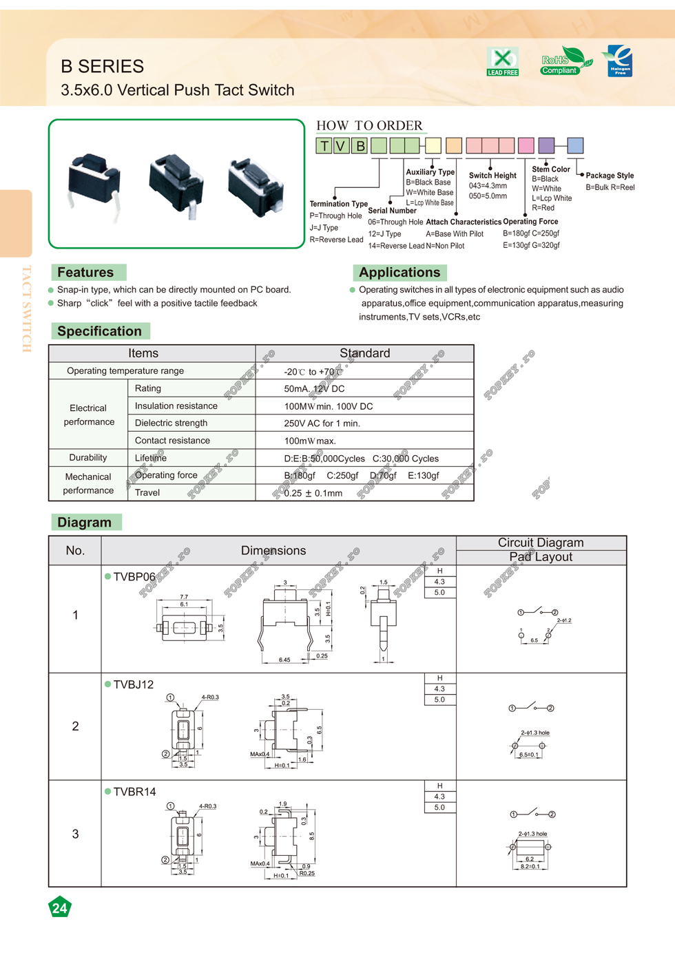 Micro contact TVBJ12; cu 2 pini de TOPKEY.ro 0 Micro contact TVBJ12; cu 2 pini de TOPKEY.ro 0