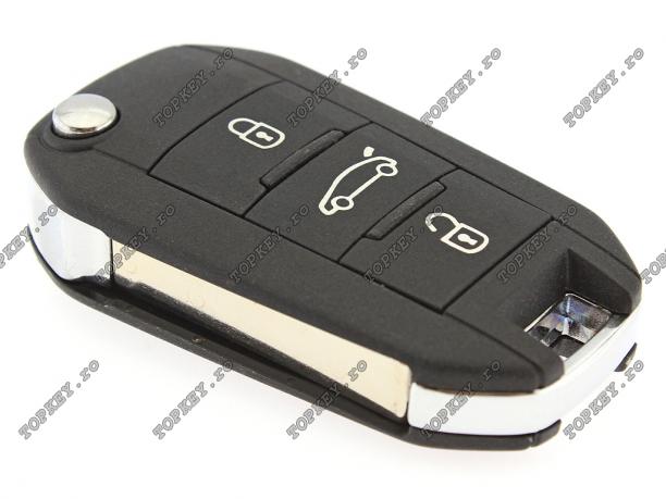 Auto cheie Peugeot 508 cu 3 butoane, 433 Mhz, KEY