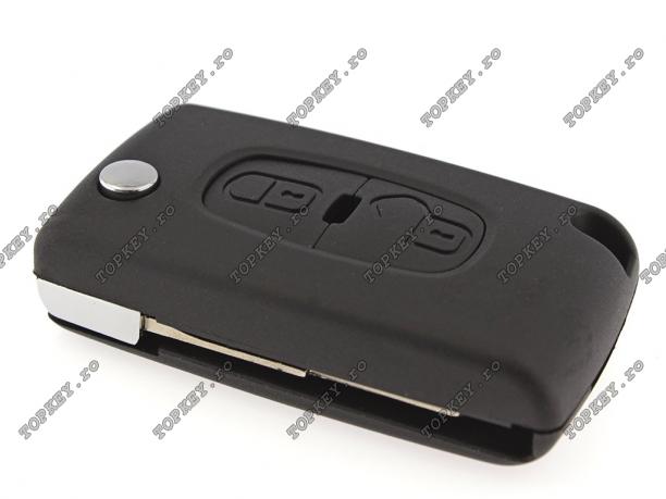 Carcasa KEY Citroen Air Cross cu 2 butoane si lamela MIT-8D