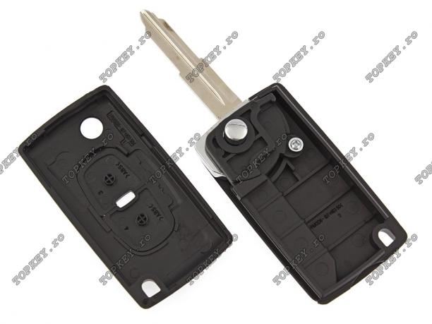 Carcasa KEY Citroen Air Cross cu 2 butoane si lamela MIT-8D