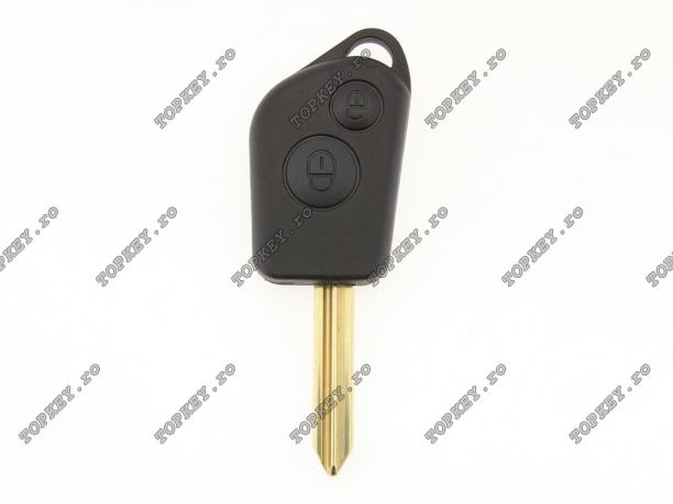 Carcasa KEY Citroen Elysee cu 2 butoane si lamela SIX-3P de TOPKEY.ro Carcasa KEY Citroen Elysee cu 2 butoane si lamela SIX-3P de TOPKEY.ro