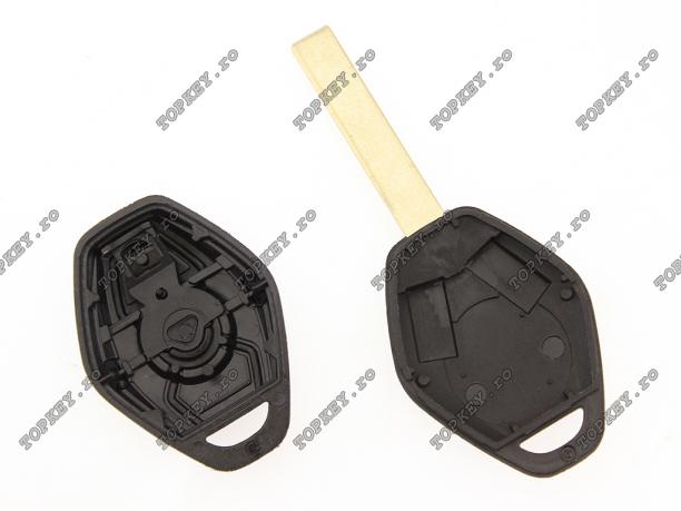 Carcasa KEY pentru BMW cu 3 butoane de TOPKEY.ro Carcasa KEY pentru BMW cu 3 butoane