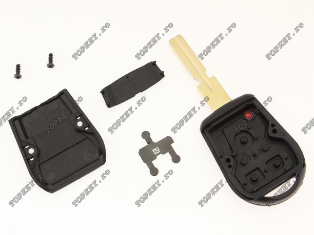 Carcasa KEY pentru BMW cu 3 butoane si lamela BM-5P de TOPKEY.ro Carcasa KEY pentru BMW cu 3 butoane si lamela BM-5P