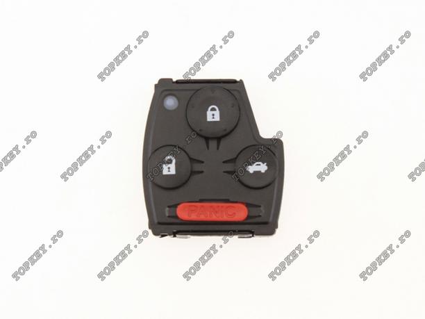 Carcasa KEY pentru electronica Honda cu butoane 3+1 de TOPKEY.ro Carcasa KEY pentru electronica Honda cu butoane 3+1