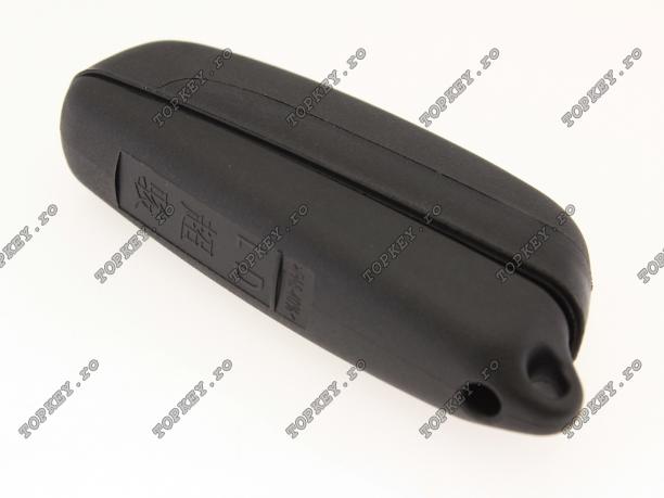Carcasa KEY pentru telecomanda Saab, trei butoane de TOPKEY.ro Carcasa KEY pentru telecomanda Saab, trei butoane