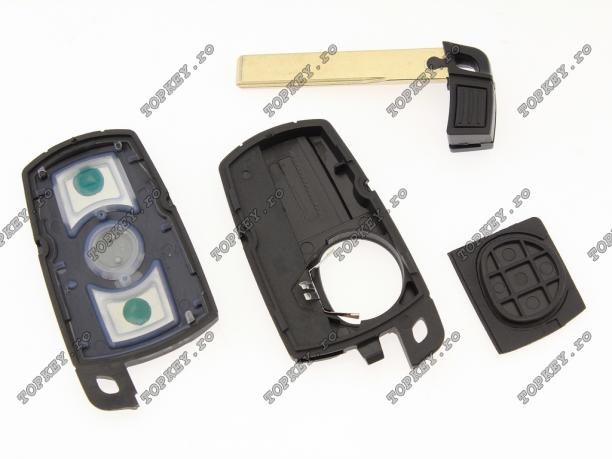 Carcasa SmartKey BMW seria 5 cu 3 butoane si cheie de urgenta lamela BM-5P