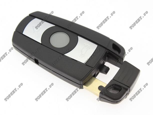 Carcasa SmartKey BMW seria 5 cu 3 butoane si cheie de urgenta lamela BM-5P