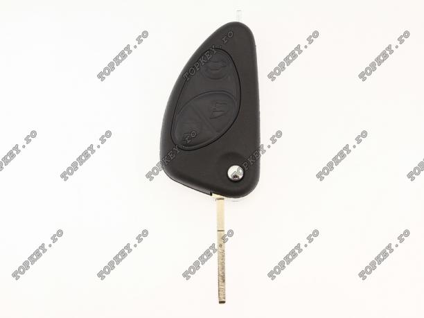Carcasa goala pt telecomanda auto Alfa Romeo cu trei butoane, KEY de TOPKEY.ro Carcasa goala pt telecomanda auto Alfa Romeo cu trei butoane, KEY de TOPKEY.ro