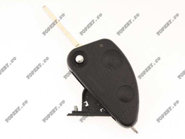 Carcasa pt telecomanda auto Alfa Romeo cu lamela FI-16P, KEY de TOPKEY.ro Carcasa pt telecomanda auto Alfa Romeo cu lamela FI-16P, KEY
