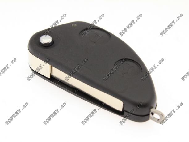 Carcasa pt telecomanda auto Alfa Romeo cu lamela FI-16P, KEY de TOPKEY.ro Carcasa pt telecomanda auto Alfa Romeo cu lamela FI-16P, KEY