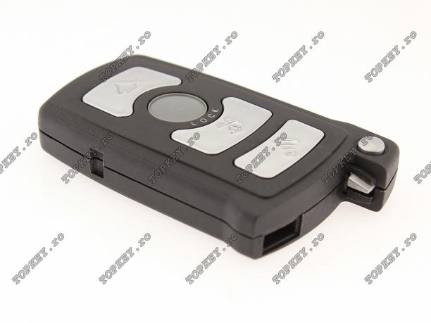 Carcasa telecomanda KEY pentru BMW seria 7 cu 4 butoane de TOPKEY.ro Carcasa telecomanda KEY pentru BMW seria 7 cu 4 butoane