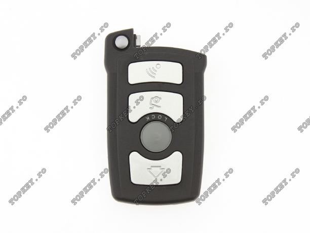 Carcasa telecomanda KEY pentru BMW seria 7 cu 4 butoane de TOPKEY.ro Carcasa telecomanda KEY pentru BMW seria 7 cu 4 butoane de TOPKEY.ro