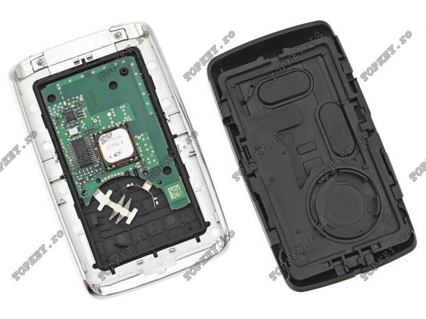 Card inteligent pentru Renault cu 4 butoane de TOPKEY.ro Card inteligent pentru Renault cu 4 butoane