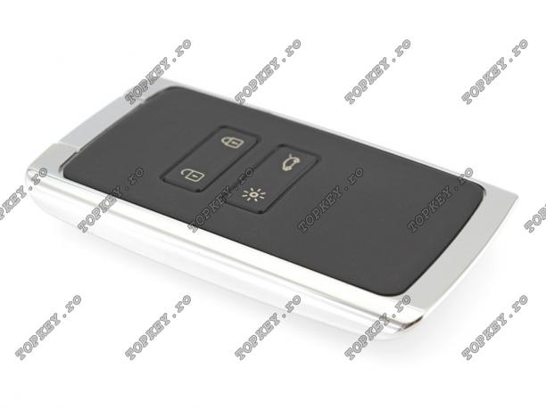 Card inteligent pentru Renault cu 4 butoane de TOPKEY.ro Card inteligent pentru Renault cu 4 butoane
