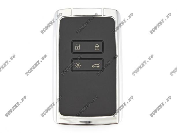 Card inteligent pentru Renault cu 4 butoane de TOPKEY.ro Card inteligent pentru Renault cu 4 butoane de TOPKEY.ro