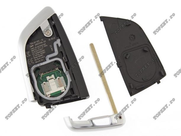Cheie KeylessGo îmbunătățită pentru BMW cu 3 butoane