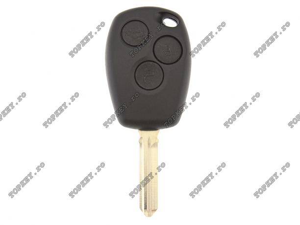 Cheie auto Dacia cu lamela HU179 si 3 butoane, ID4A de TOPKEY.ro