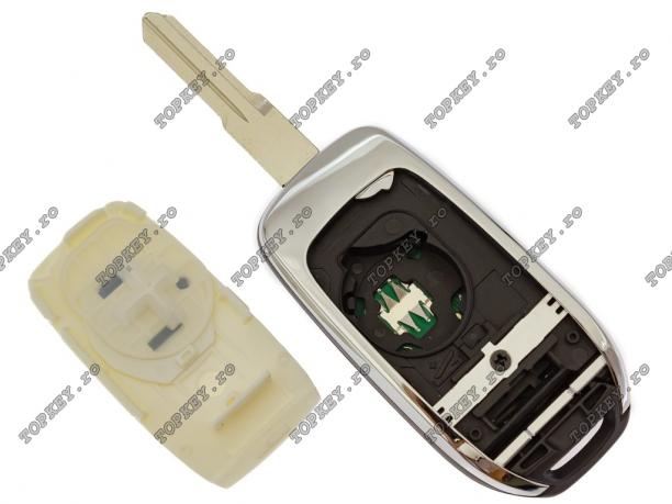 Cheie auto cu electronică CHEIE pentru Dacia Renault 3 butoane 3 butoane 433Mhz de TOPKEY.ro Cheie auto cu electronică CHEIE pentru Dacia Renault 3 butoane 3 butoane 433Mhz