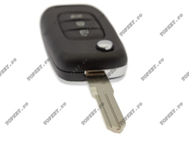 Cheie auto cu electronică CHEIE pentru Dacia Renault 3 butoane 3 butoane 433Mhz de TOPKEY.ro Cheie auto cu electronică CHEIE pentru Dacia Renault 3 butoane 3 butoane 433Mhz