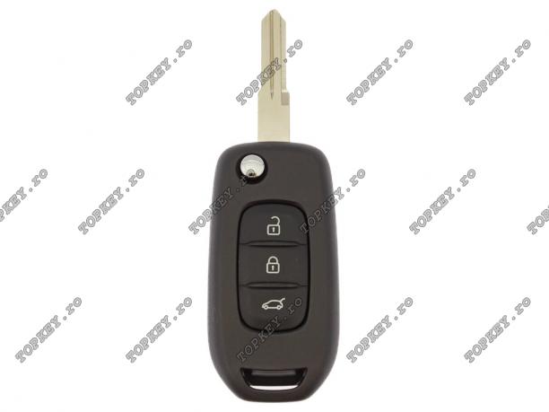 Cheie auto cu electronică CHEIE pentru Dacia Renault 3 butoane 3 butoane 433Mhz de TOPKEY.ro Cheie auto cu electronică CHEIE pentru Dacia Renault 3 butoane 3 butoane 433Mhz de TOPKEY.ro