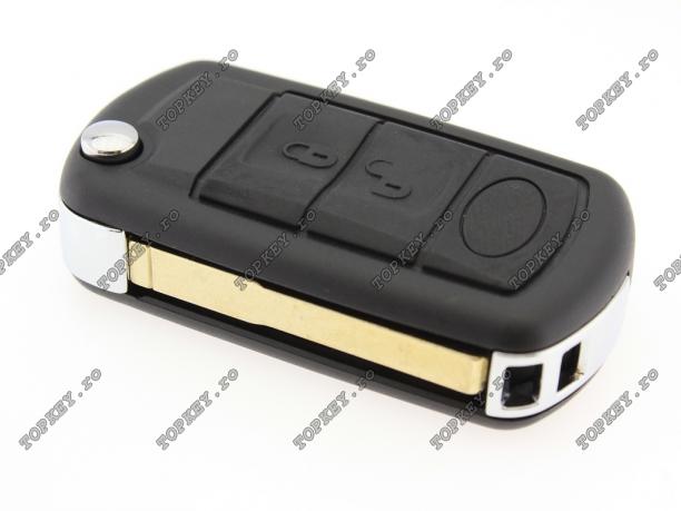 Cheie briceag cu electronica KEY pt Range si Land Rover cu 3 butoane, pe 433MHz