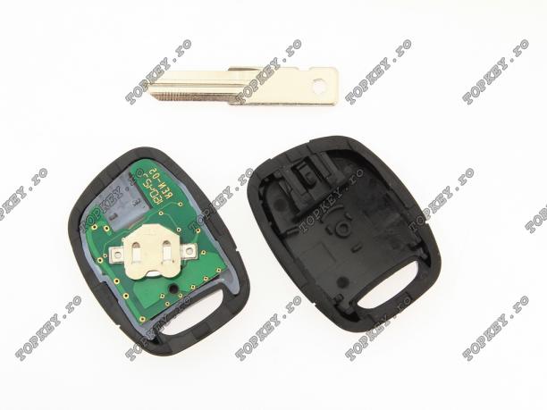 Cheie cu electronica KEY cu 1 buton pentru Renault, 433 MHz si lamela VA-34P