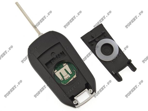 Cheie cu telecomanda pentru Peugeot Citroen cu 3 butoane (portbagaj), 433mhz