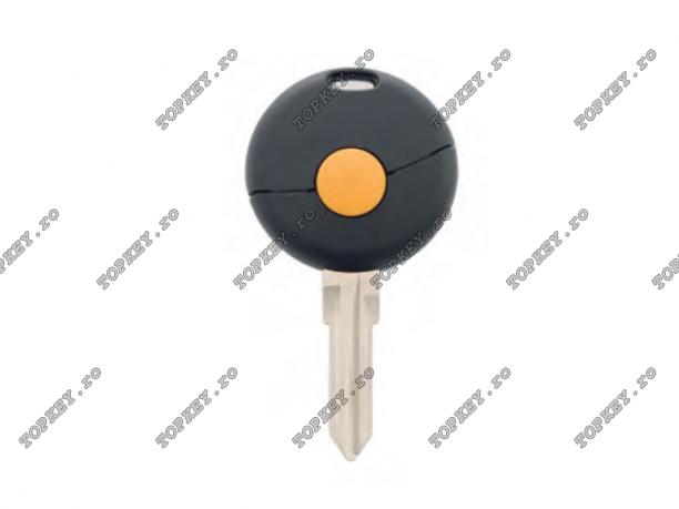 Cheie cutie pentru Smart cu 1 buton portocala de TOPKEY.ro Cheie cutie pentru Smart cu 1 buton portocala de TOPKEY.ro