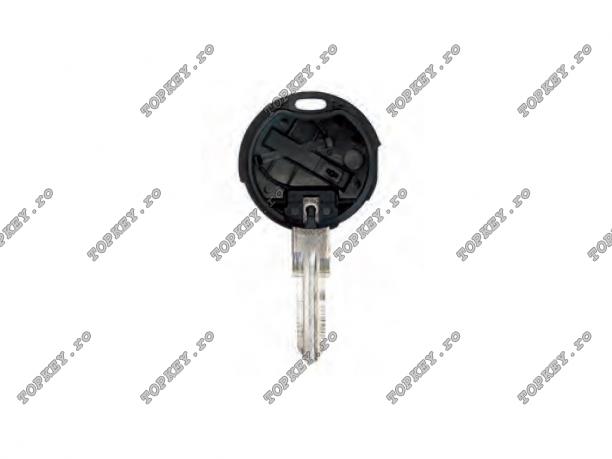 Cheie cutie pentru Smart cu 1 buton portocala de TOPKEY.ro Cheie cutie pentru Smart cu 1 buton portocala