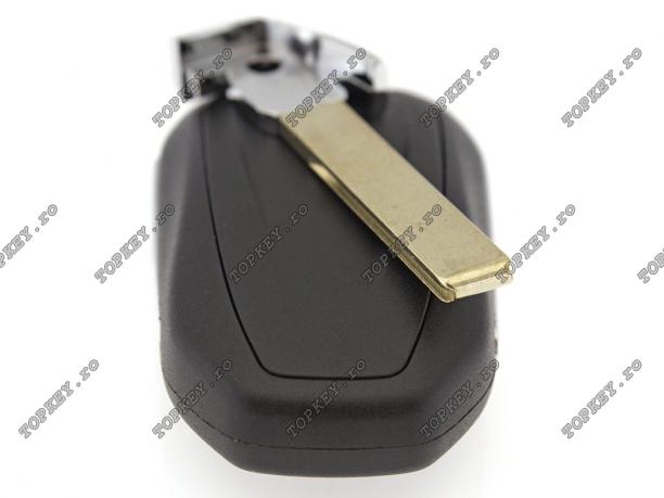 Cheie de proximitate pentru Peugeot Citroen cu 3 butoane AES 4A, 433 MHz de TOPKEY.ro Cheie de proximitate pentru Peugeot Citroen cu 3 butoane AES 4A, 433 MHz