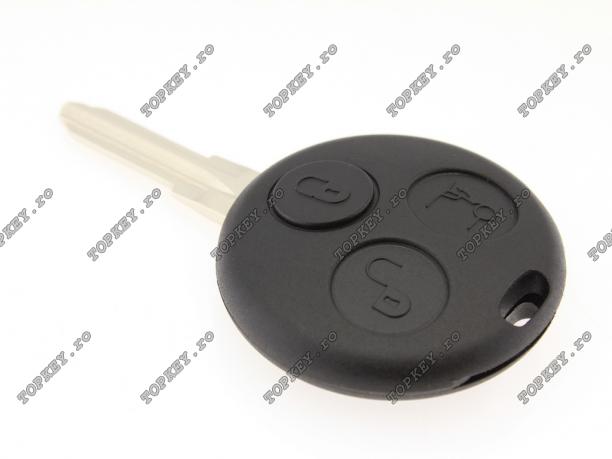 Cheie fara electronica KEY pentru Smart, trei butoane, lamela ME-HYP de TOPKEY.ro Cheie fara electronica KEY pentru Smart, trei butoane, lamela ME-HYP
