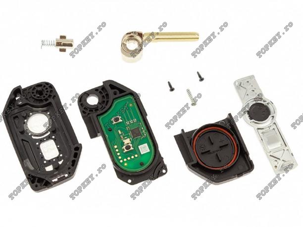 Cheie KeylessGo inteligentă Xhorse pentru motociclete BMW cu 2 butoane de TOPKEY.ro Cheie KeylessGo inteligentă Xhorse pentru motociclete BMW cu 2 butoane