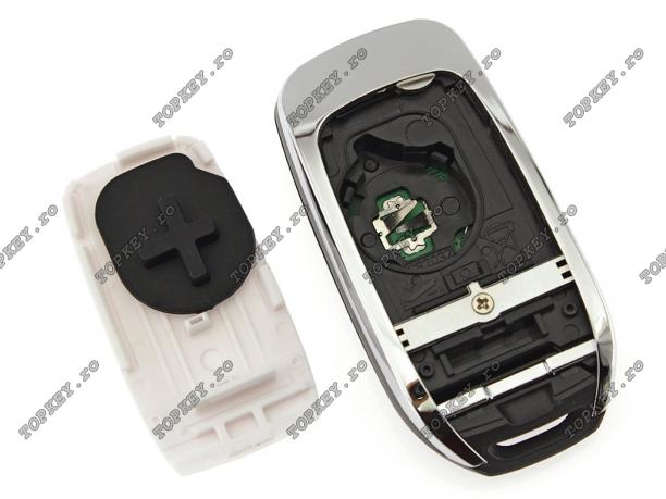Cheie plianta pentru Renault Dacia cu 3 butoane, 433 MHz de TOPKEY.ro Cheie plianta pentru Renault Dacia cu 3 butoane, 433 MHz