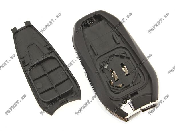 Smart key pentru Citroen cu 3 butoane, KEY, 433 Mhz de TOPKEY.ro Smart key pentru Citroen cu 3 butoane, KEY, 433 Mhz