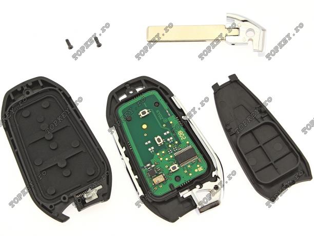 Smart key pentru Citroen cu 3 butoane, KEY, 433 Mhz de TOPKEY.ro Smart key pentru Citroen cu 3 butoane, KEY, 433 Mhz