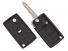 Carcasa KEY Citroen Air Cross cu 2 butoane si lamela MIT-8D de TOPKEY.ro