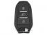 Cheie KeylessGo pentru Peugeot Citroen cu 3 butoane AES 4A, 433 MHz de TOPKEY.ro