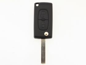 Carcasa KEY pentru Citroen tip briceag cu 2 butoane si lamela