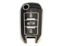 Husa de protectie pentru cheie plianta Citroen Opel Peugeot cu 3 butoane